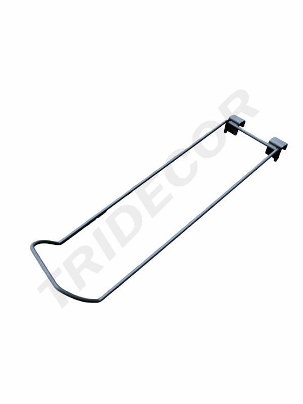 Suporte de Bola Cinza com Âncora de Barra Retangular para Preço