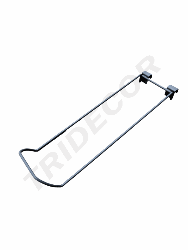 Support de balle grise avec ancre en barre rectangulaire porte-prix