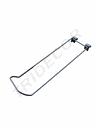 Suporte de Bola Cinza com Âncora de Barra Retangular para Preço
