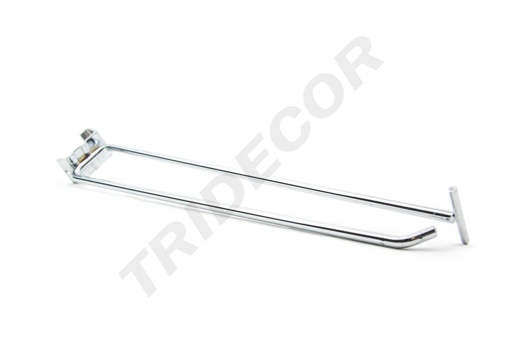 Hook with Price Holder for Rectangular Tube 35 cm