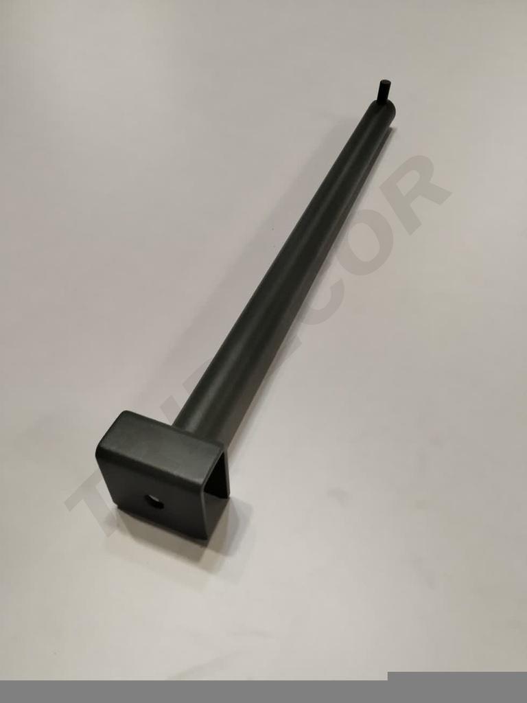 卡扁管灰色18mm 管一钉 Gancho Cris Un Clavo para Tubo Rectangular 18mm 30cm