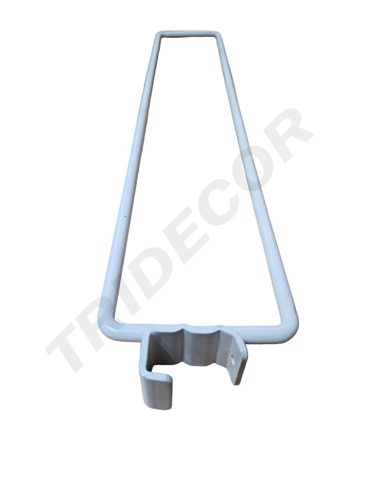 Separador Blanco Para Tubo Rectangular 8Mm 50/Caja