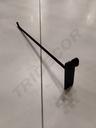 6mm黑色网钩，30厘米，Gancho Negro para Malla de 6mm, 30cm, 200 Unidades/Caja