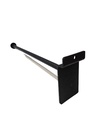 Hanger Hook with Stop for Slat 30 cm 10 mm Black