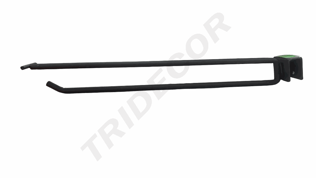 Gancho cinzento para tubo retangular 35cm 8mm