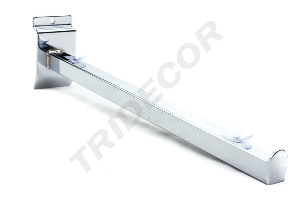 Supporto per mensole in legno/vetro ancoraggio a doga 35,5 cm