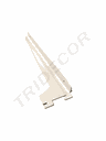 Soporte De Estante Blanco Para Cremallera 30 Cm