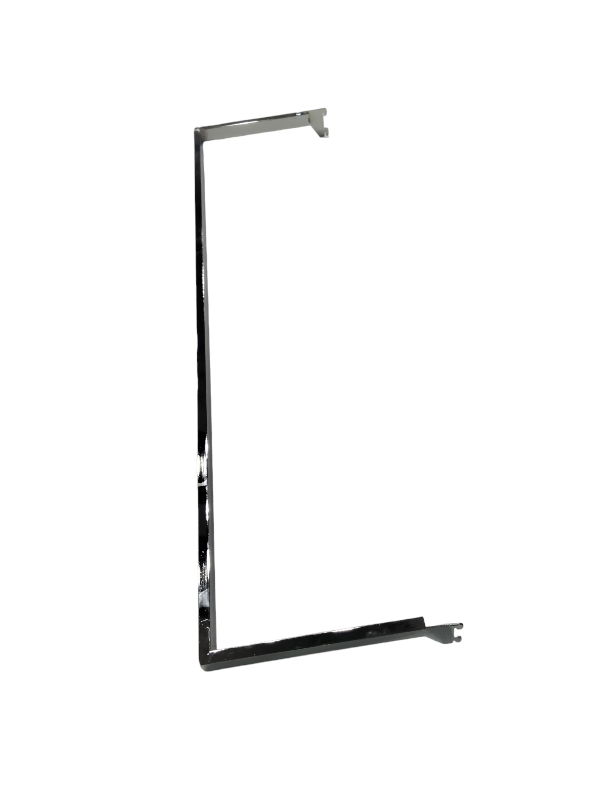 Porte-manteau en forme de "U" pour fermeture éclair chromée 120x35cm 20/crt