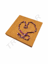 黄色25x25 Base Expositora Grande