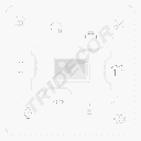 灰色支撑Soporte 55cm para Bandeja de Chapa Fondo 40/caja