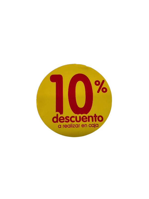 Adesivo -10% de desconto A REALIZAR