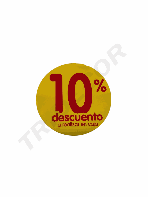 Sticker -10% discount TO BE REALIZED