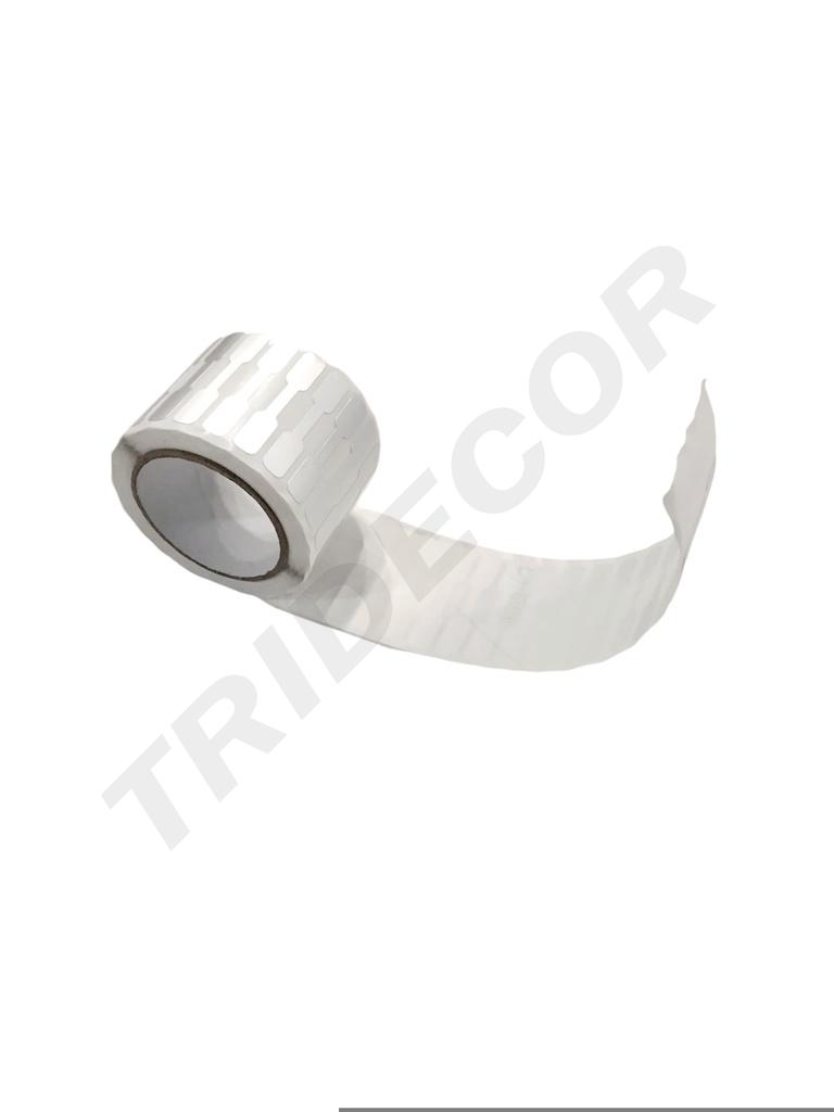 Pegatina Plata Para Joyería 3.8X0.6Cm 1000/Rollo