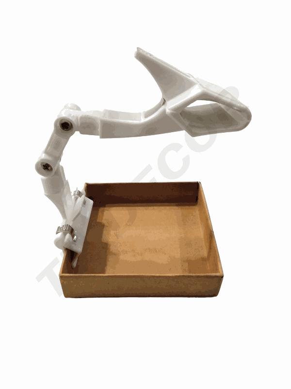 Pinza De Portaprecio Color Blanco Regulable 17Cm