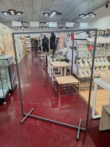 [038704] Gray Coat Rack 110X135X40cm