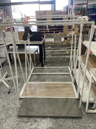 [038705] 白色挂衣架 110X135X40cm Perchero blanco sin balda