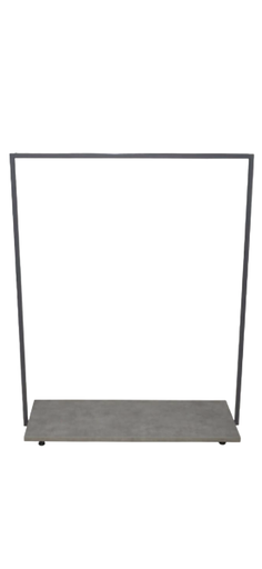 [038707] Portemanteau Gris Foncé avec Pied à Barre Simpre 40X110X140cm