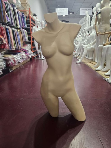 [040806] Busto de Mulher Sem Cabeça e Braços Cor de Carne