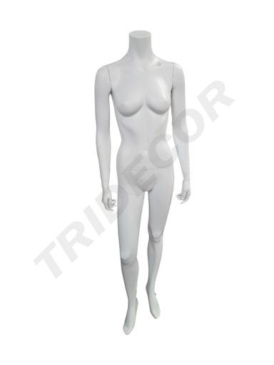 [040883] Headless female mannequin Matte White Color