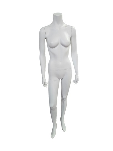 [040883] Mannequin femme sans tête Couleur Blanc Mat