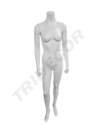 [040883] Mannequin femme sans tête Couleur Blanc Mat