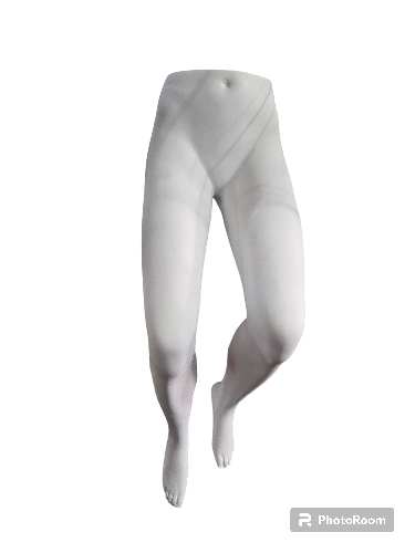 [040933] Présentoir de jambes pour femmes pour pantalons blanc mat