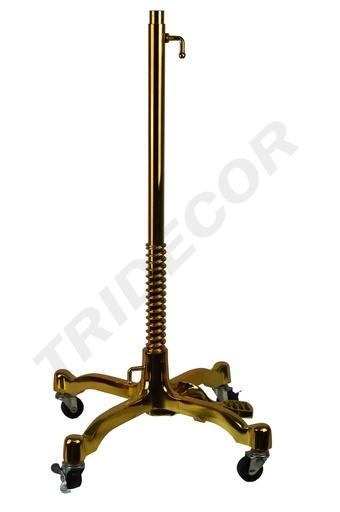 [041018] Gold Color Mannequin Base with Wheels