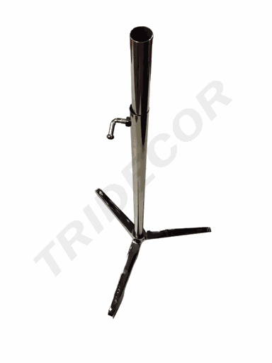 [041077] Silver Mannequin Base Metal Tripod