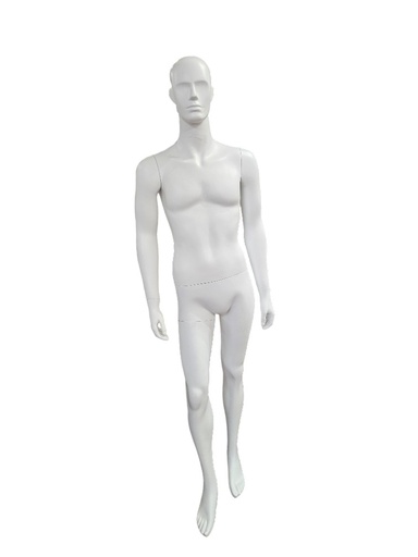 [041097] Maniquí Hombre Cuerpo Completo Blanco Mate