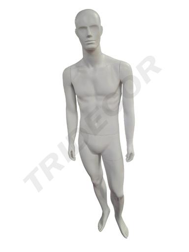 [041098] Maniquí Hombre Cuerpo Completo Blanco Mate