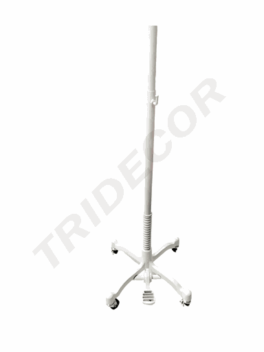 [041169] 亚白喷塑万向轮Base Maniqui Ruedas Blanca Metal