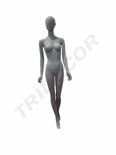 [041202] 全身女站模灰色 Maniqui Mujer Recto Color Gris