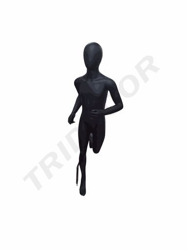 [041230] Maniquí Infantil Deportivo Color Negro Mate