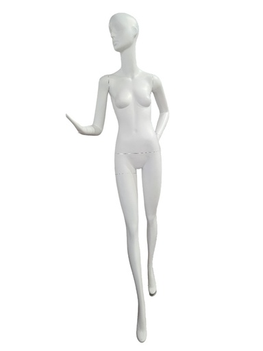 [041239] Maniquí De Mujer Blanco Mate