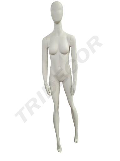 [041245] Manequim Mulher Sentada Cor Branco Creme