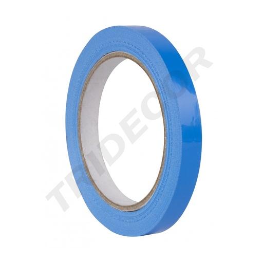 [3436539063186] Blue PVC Adhesive Tape Roll Closes Bags 12mmx66M