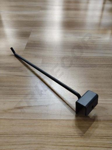 [001049-MG2] 灰色卡扁管钩 Gris Gancho para El Tubo Retan Gula35cm 6mm 200/caja