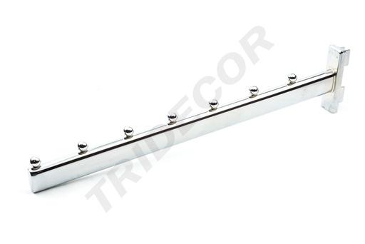 [002047] Inclined Hook with 7 Balls for Zipper System 35 cm