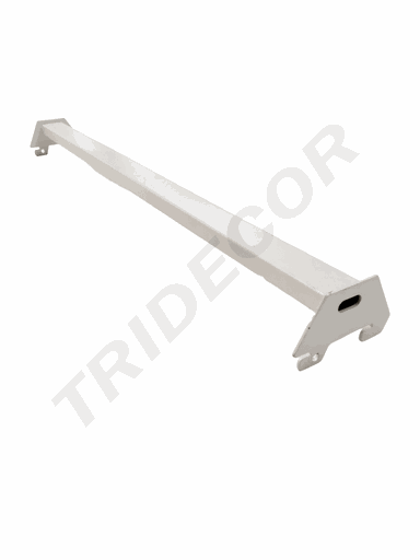 [006197] 单边脚白色横杆 Barra Simple de Cremallera blanco Mate 59.5X5cm 20undes/caja