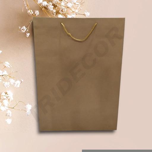 [010302] Bolsa de Papel Con Asa de Cordón Color Havana de 44X32X14cm 