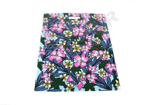 [010310] Plastic Bag Die-Cut Handle 50x60cm Flower 100/Pk