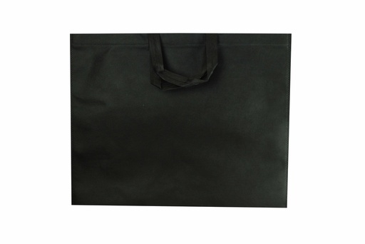 [010382] Bolsa De Tela De 100G Con Asa Larga Color Negro 50X40+12Cm 25 Unidades/Paquete 16 Unidades/Caja