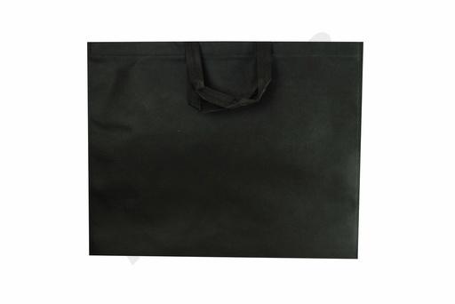 [010382] Sac en tissu de 100G avec longue poignée, couleur noire, 50X40+12cm, 25 unités/paquet, 16 unités/boîte