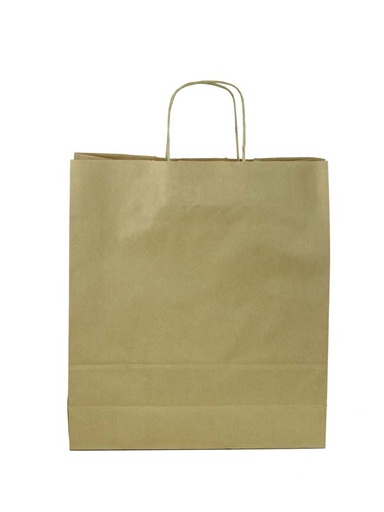 [010600] Bolsas De Papel Kraft 45X15X49 Cm Habana 25 Unidades