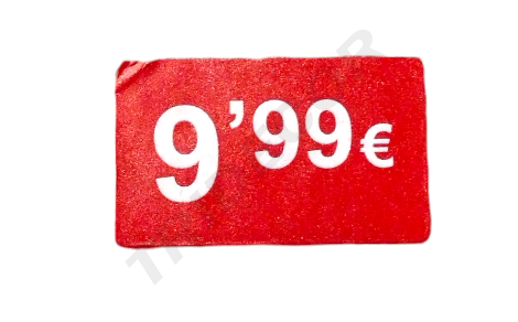 [6014010] Etiquetas Adhesivas Precios De 0.99€ Hasta 99.99€ 1000 Pegatinas