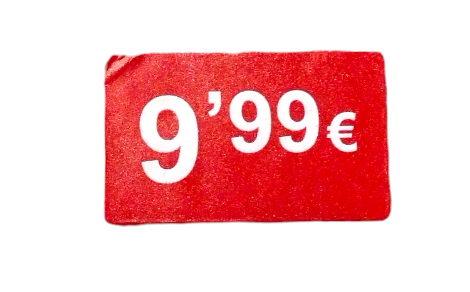 [6014010] Roll of Labels from €0.99 to €99.99 /1000 units per roll