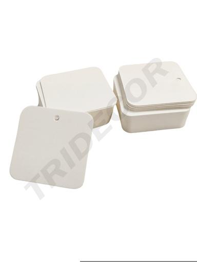 [6014028] 四方形吊牌Etiqueta Blanca Forma A Cuadrada Troquelada 5x5 