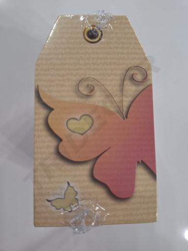[0141009] 蝴蝶纸卡 ETIQ.TROQUELADA mariposa 4.5x8cm 200/pq