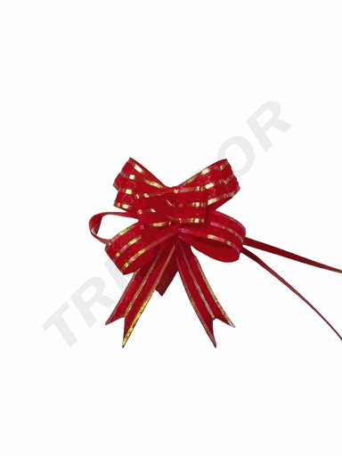[6014829-11] 红色细条纹丝带 la zo Rojo Fino Con Rallas y Escamas