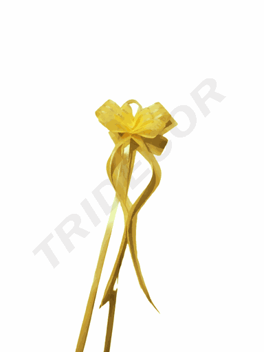 [6014829-2] Fine Yellow Ribbon with Stripes